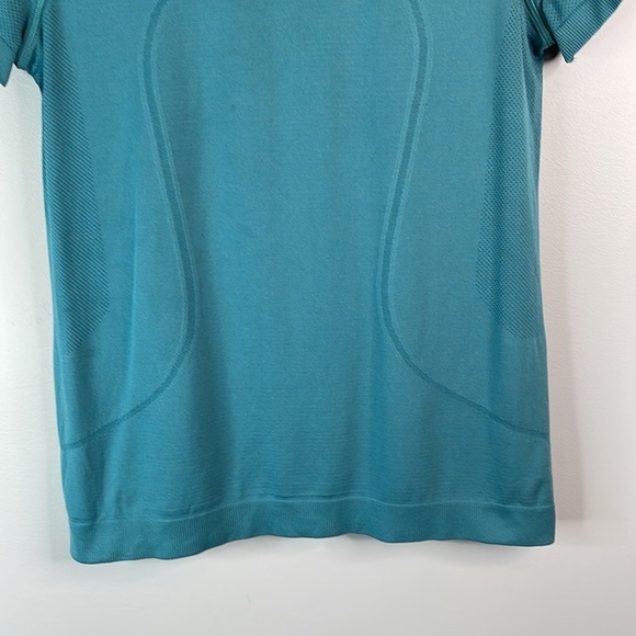 Lululemon Swiftly Tech Breeze Short Sleeve Relaxed Fit Top Teal Blue Run Size 8 - Picture 4 of 10
